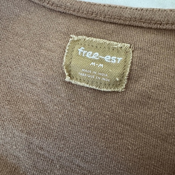 Free People Thea Skirt and Top Set in Sand Brown, Size Medium - Picture 5 of 13